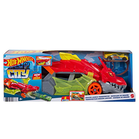 HOT WHEELS CITY DRAGON LAUNCH TRANSPORTER EJDERHA ŞEKİLLİ FIRLATICI