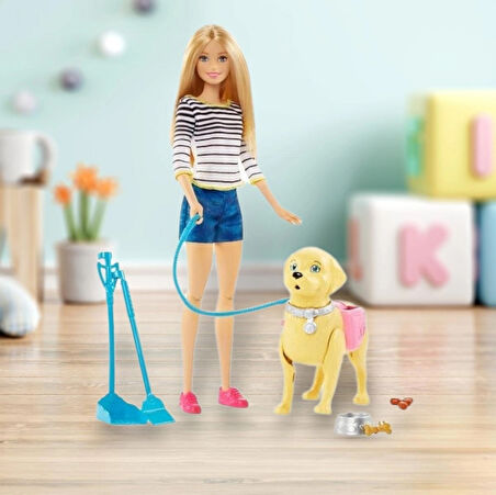 Barbie Barbıe Yürüyüş Ve oyun Arkadaşı Köpekçik Walk Potty Pup