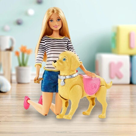 Barbie Barbıe Yürüyüş Ve oyun Arkadaşı Köpekçik Walk Potty Pup