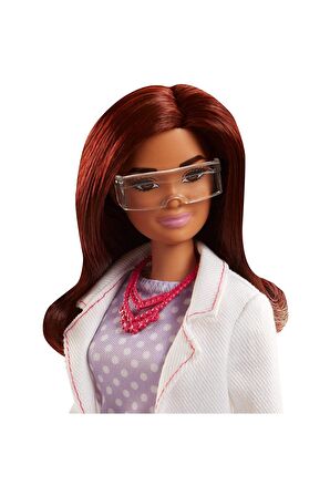 Barbie Bilim İnsanı Bebek ve Deney Tüpü FJB09