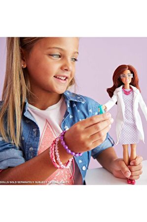Barbie Bilim İnsanı Bebek ve Deney Tüpü FJB09