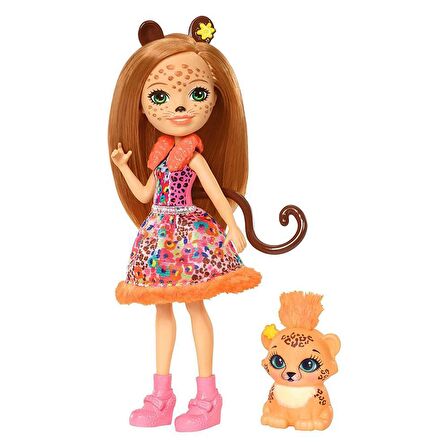 Enchantimals Popüler Karakter Bebekler FNH22-FJJ20 Lisanslı Ürün