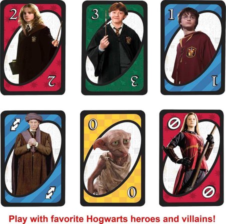 UNO Harry Potter Kart Oyunu - Orijinal Seçmen Şapka Kurallı Kutu Oyunu