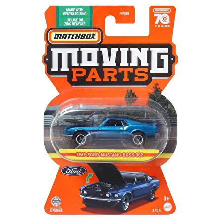 Matchbox 1:64 Arabalar FWD28 HLF87 1969 FORD MUSTANG BOSS 302