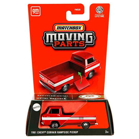 Matchbox 2025 1:64 Arabalar 1961 CHEVY CORVAIR RAMPSIDE PICKUP JBW95