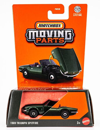 Matchbox 2025 1:64 Arabalar 1969 TRIUMPH SPITFIRE JBW99