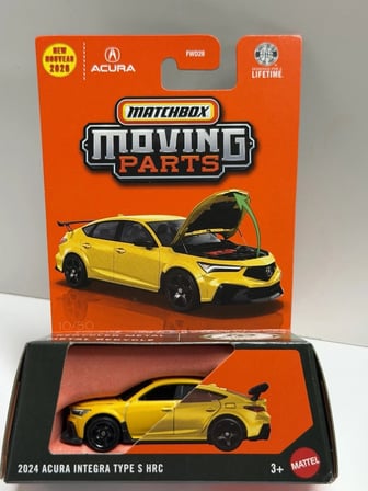 Matchbox Moving Parts 2024 Acura Integra Type S HRC Açılır Kaput 1:64 Model Araba