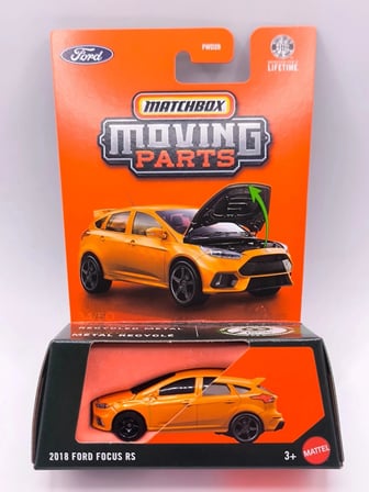 Matchbox Moving Parts 2018 Ford Focus RS Açılır Kaput Detaylı 1:64 Model Araba