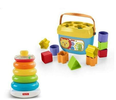 FISHER PRICE Renkli Halkalar® & “renkli Bloklar® Eğitici Ve Eğlenceli Oyuncak Seti