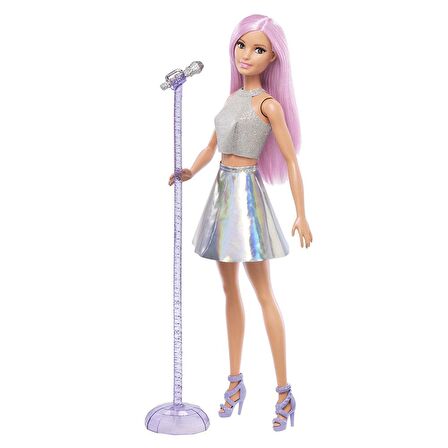 Barbie Meslek Bebeği - Pop Star DVF50 FXN98 Lisanslı Ürün