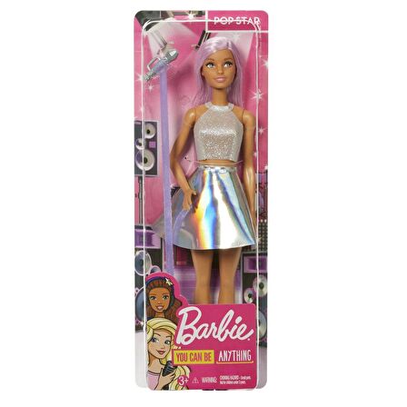 Barbie Meslek Bebeği - Pop Star DVF50 FXN98 Lisanslı Ürün