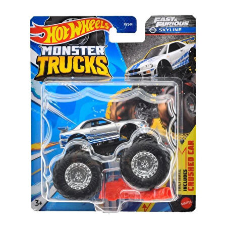 Hot Wheels Monster Trucks 1:64 Arabalar FAST FURİOUS NISSAN SKYLINE FYJ44-HWC72