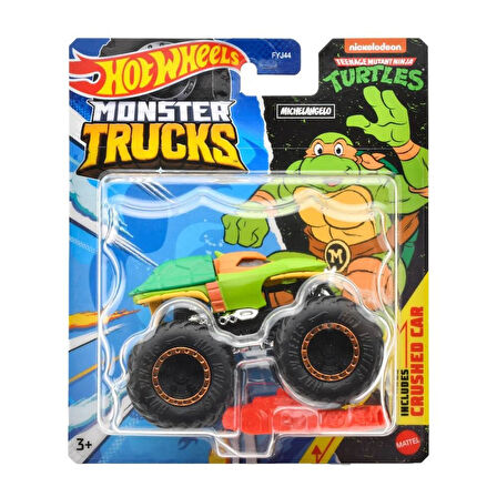Hot Wheels Monster Trucks 1:64 Arabalar Ninja Turtles Michelangelo FYJ44-HVH72