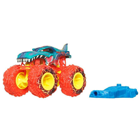 Hot Wheels Monster Trucks 1:64 Arabalar SHARKS vs DINOS MEGA WREX FYJ44-JCD87