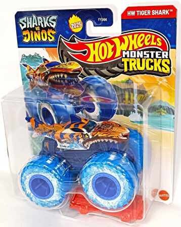 Hot Wheels Monster Trucks 1:64 Arabalar SHARKS vs DINOS HW TIGER SHARK FYJ44-JCD90