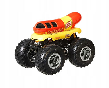  Hot Wheels Monster Trucks 1:64 Güçlü İkili Arabalar Oscar Mayer All Fried Up HWN64
