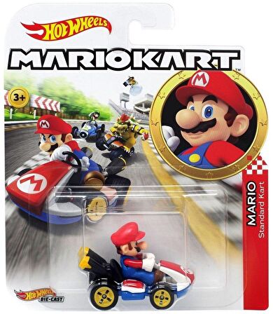 Hot Wheels Mario Kart Karakter Araçlar Mario GBG25-GBG26