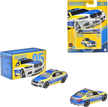 Matchbox Koleksiyon Araçlar GBJ48 - JCL36 BMW M5 POLICE