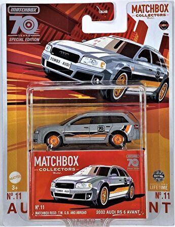 Matchbox Koleksiyon Araçları 70. Yıl Özel Seri GBJ48 - HLJ69 2002 AUDI RS 6 AVANT