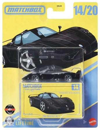Matchbox 2004 Maserati MC12 Collectors 14/20 Siyah Metal Diecast Araç GBJ48