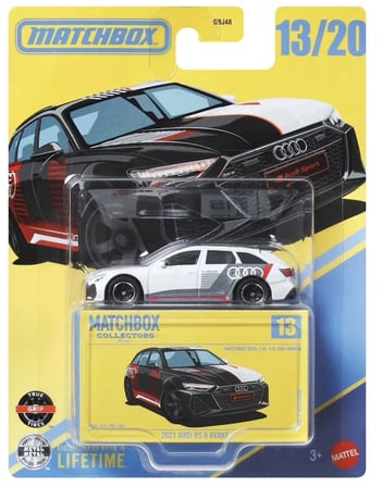 Matchbox 2023 Audi RS 6 Avant Collectors 13/20 Beyaz Metal Diecast Araç