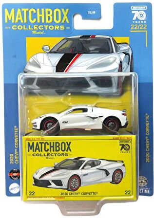 Matchbox Koleksiyon Araçları 70. Yıl Özel Seri GBJ48 - HLJ75 2020 CHEVY CORVETTE