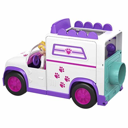 Polly Pocket Mobil Veteriner Kliniği Aracı GFR04 Lisanslı Ürün