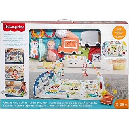 Fisher-Price Şehir Macerası Jumbo Jimnastik Merkezi GJD41 Lisanslı