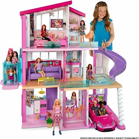 Barbie 3 Katlı Rüya Evi Yeni Seri GNH53 Lisanslı Ürün