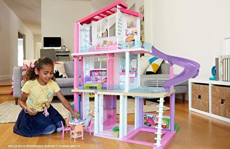 Barbie 3 Katlı Rüya Evi Yeni Seri GNH53 Lisanslı Ürün