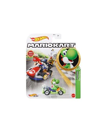 Hot Wheels Mario Kart Karakter Araç Yoshi GBG25 GRN19 Lisanslı Ürün 