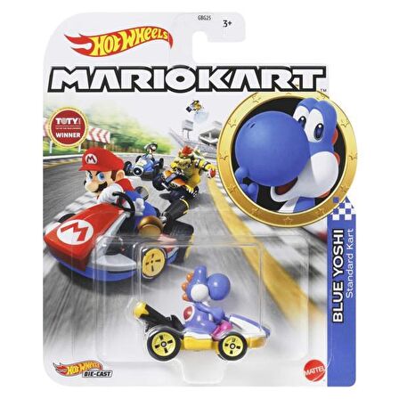 HotWheels Mario Kart Araç BLUE YOSHI GBG25 GRN23 Lisanslı Ürün