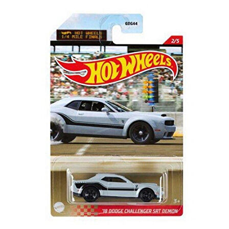 Hot Wheels 1/4 Mile Kings Kısa Mesafe Yarış Arabaları 18 Dodge Challenger SRT Demon GYN21 GRP29