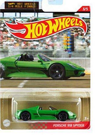 Hot Wheels 1/4 Mile Kings Kısa Mesafe Yarış Arabaları Porche 918 Spyder GYN21 GRP30