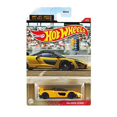  Hot Wheels 1/4 Mile Kings Kısa Mesafe Yarış Arabaları McLaren Senna GYN21 GRP28