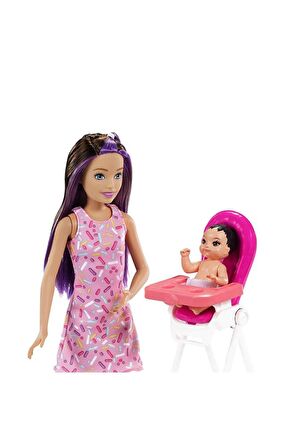 Barbie Bebek Bakıcısı Bebeği ve Aksesuarları Oyun 