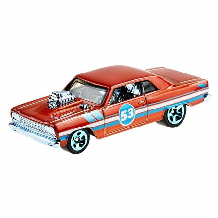 Hot Wheels Mavi ve Parlak Arabalar 64 Chevy Chevelle SS GRR36