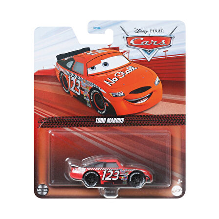 Disney Cars Arabalar Filmi 1/55 Ölçek Tekli Karakter Araçlar GRR55 Todd Marcus