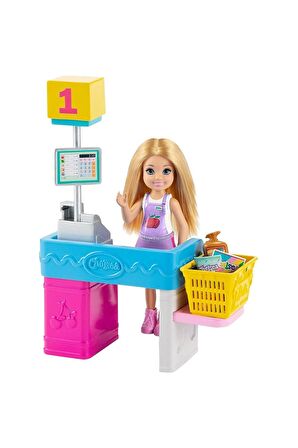 Barbie Chelsea Meslekleri Öğreniyor Market Çalışan