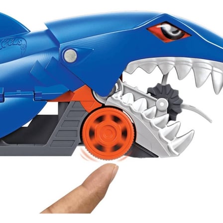 Hot Wheels Köpek Balığı Taşıyıcı Tır - Fırlatıcılı Araba Taşıyıcı Seti