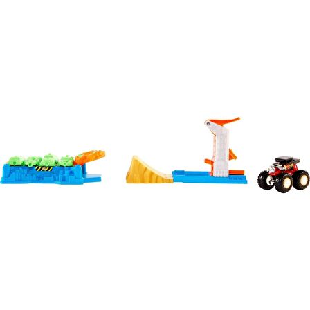 Hot Wheels Monster Trucks Fırlat ve Çarpış GVK08 Lisanslı Ürün