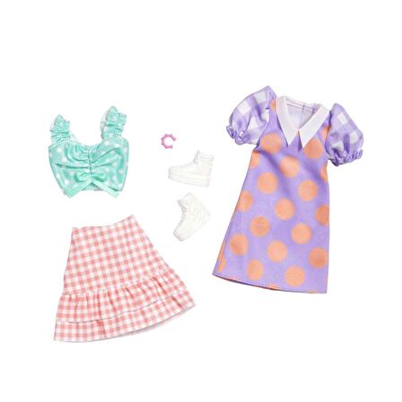 GWF04 Barbie nin Kıyafet Koleksiyonu 2 li Paketler / +3 yaş