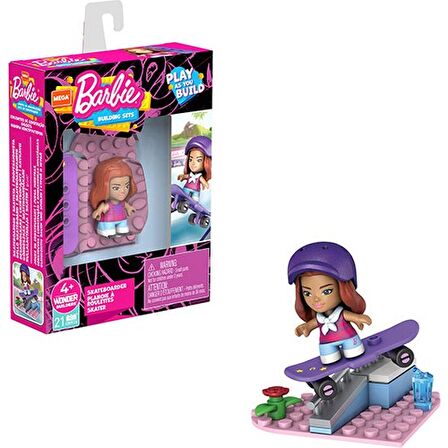 Mega Barbie Mini Figür 21 Parça Kaykaycı GWR21 GWR24 Lisanslı Ürün