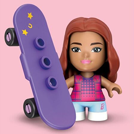 Mega Barbie Mini Figür 21 Parça Kaykaycı GWR21 GWR24 Lisanslı Ürün