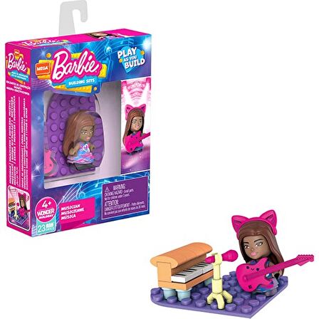 Mega Barbie Mini Figür 23 Parça Müzisyen GWR21 GWR25 Lisanslı Ürün