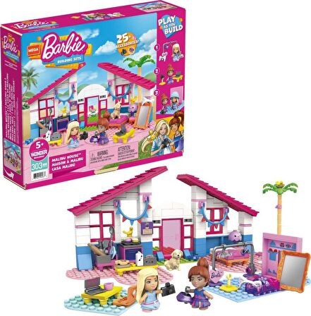 Samatlı Mega Barbie'nin Malibu Evi GWR34 303 Parça Lego Lisanslı Ürün