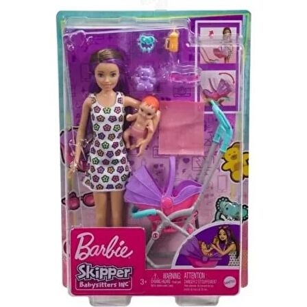 Barbie Bebek Bakıcılığı Oyun Seti Lisanslı Ürün GXT34