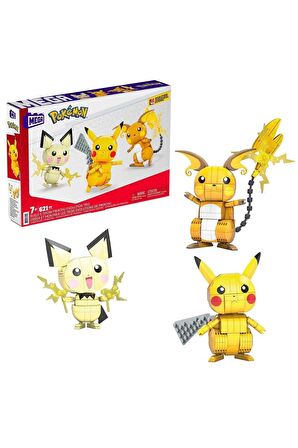 Gyh06 Mega - Pikachu Dönüşüm 3lüsü 621 Parça