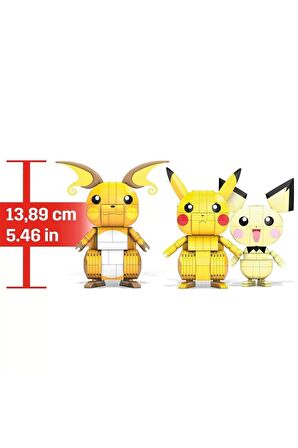 Gyh06 Mega - Pikachu Dönüşüm 3lüsü 621 Parça