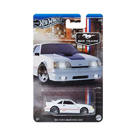 Hot Wheels  60. YIL MUSTANG SERİSİ ARABALAR  84 FORD MUSTANG SVO GRT01 - JBY50
